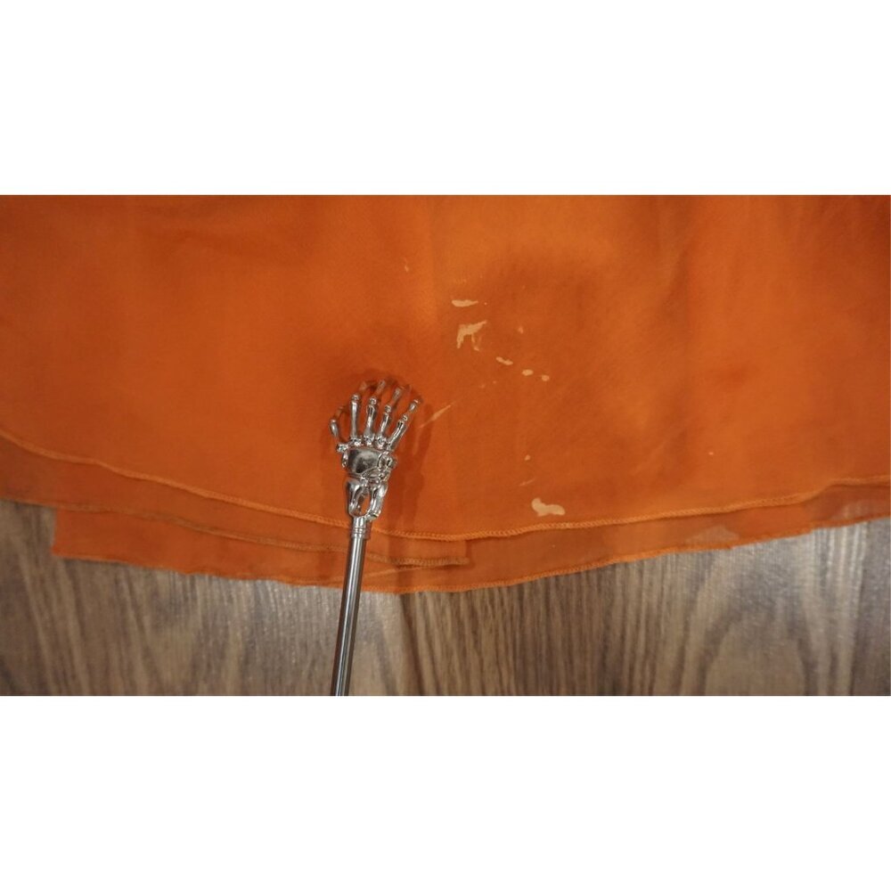 WD.NY Pleated Maxi Skirt - Orange (Size L) - Picture 7 of 10